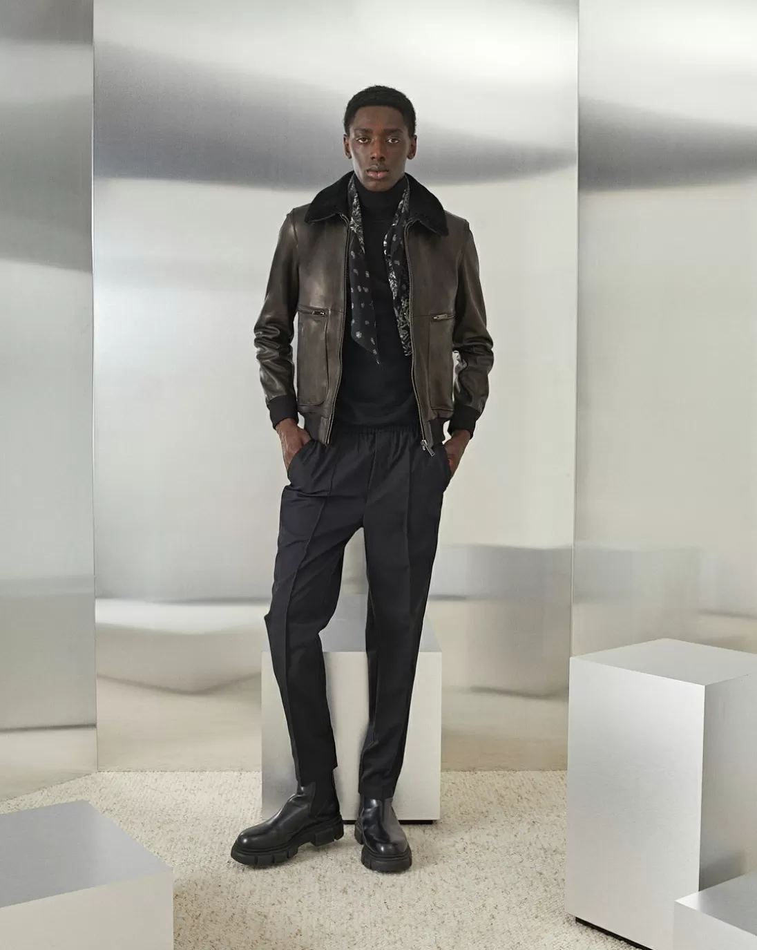 Chevignon Blouson En Cuir Gyver Vintage Noir Blouson En Cuir Inspiration Aviateur