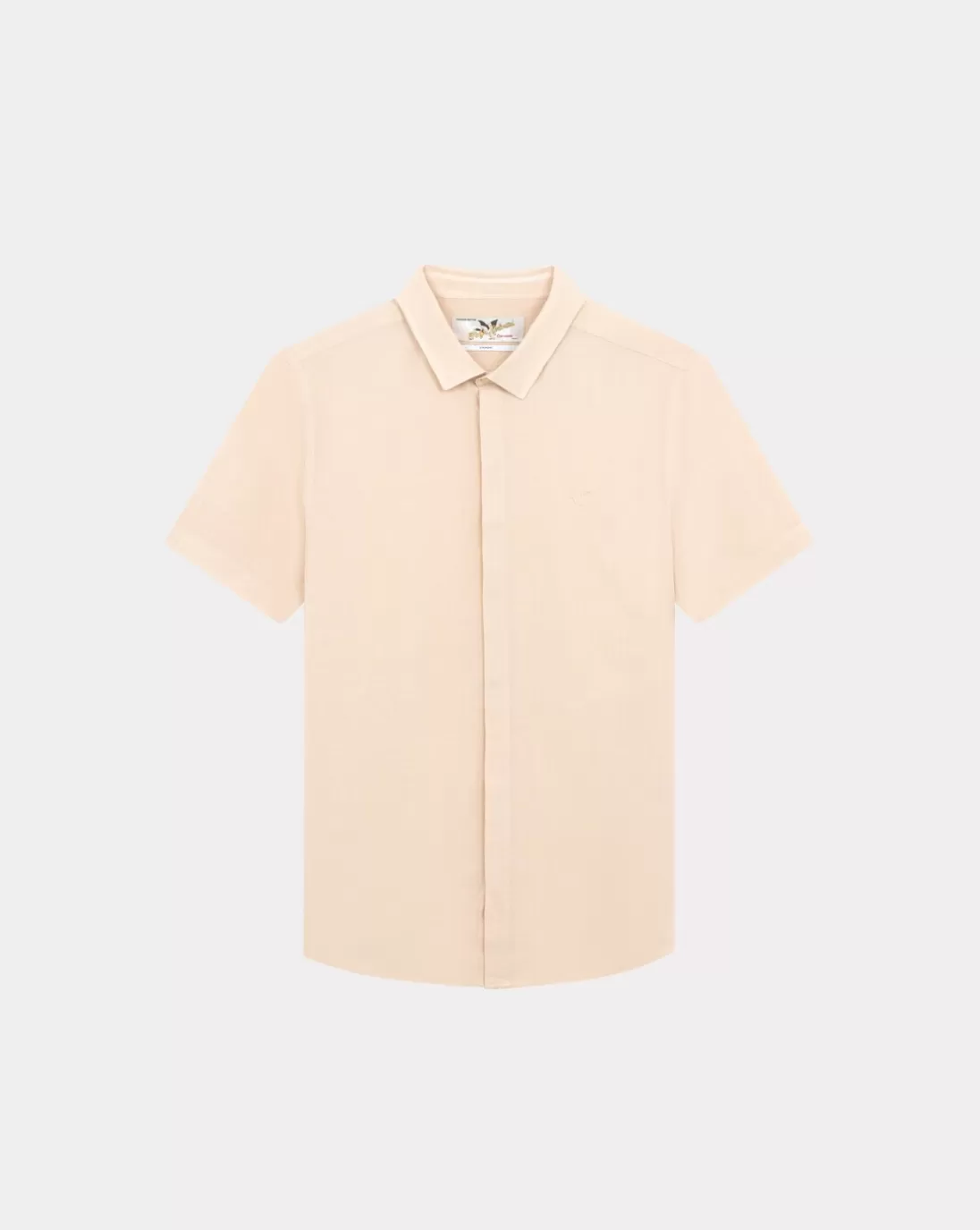 Chevignon Chemise Linen Togs Manches Courtes Rose Chemise Manches Courtes En Lin