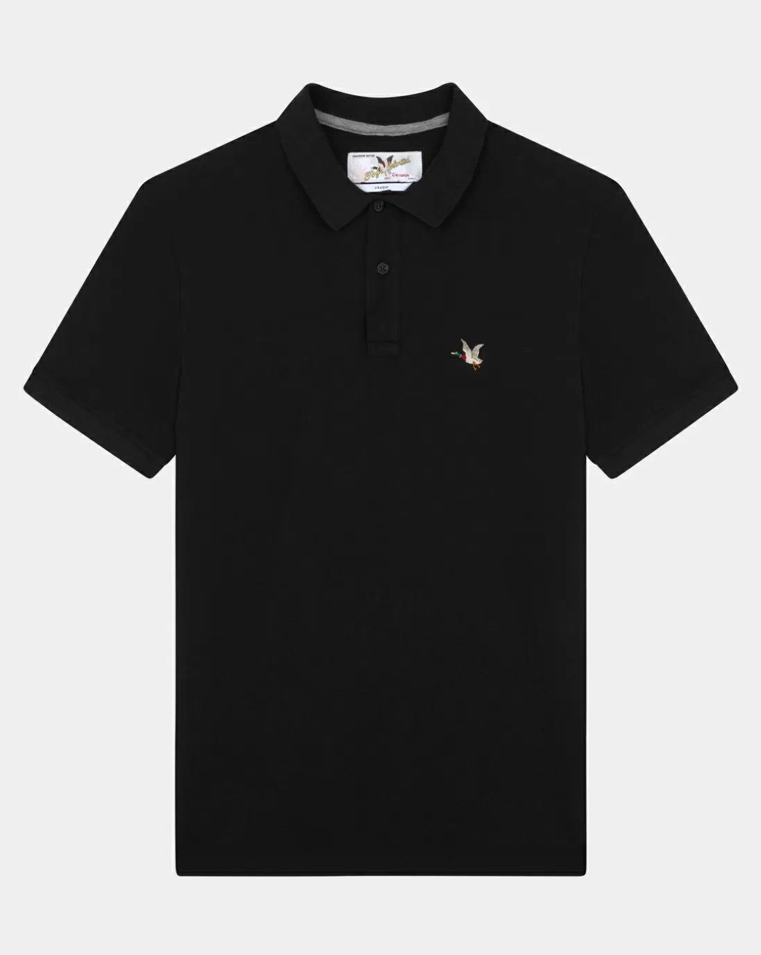 Chevignon Polo Togs Noir Polo 100% Coton Biologique Et Coupe Droite