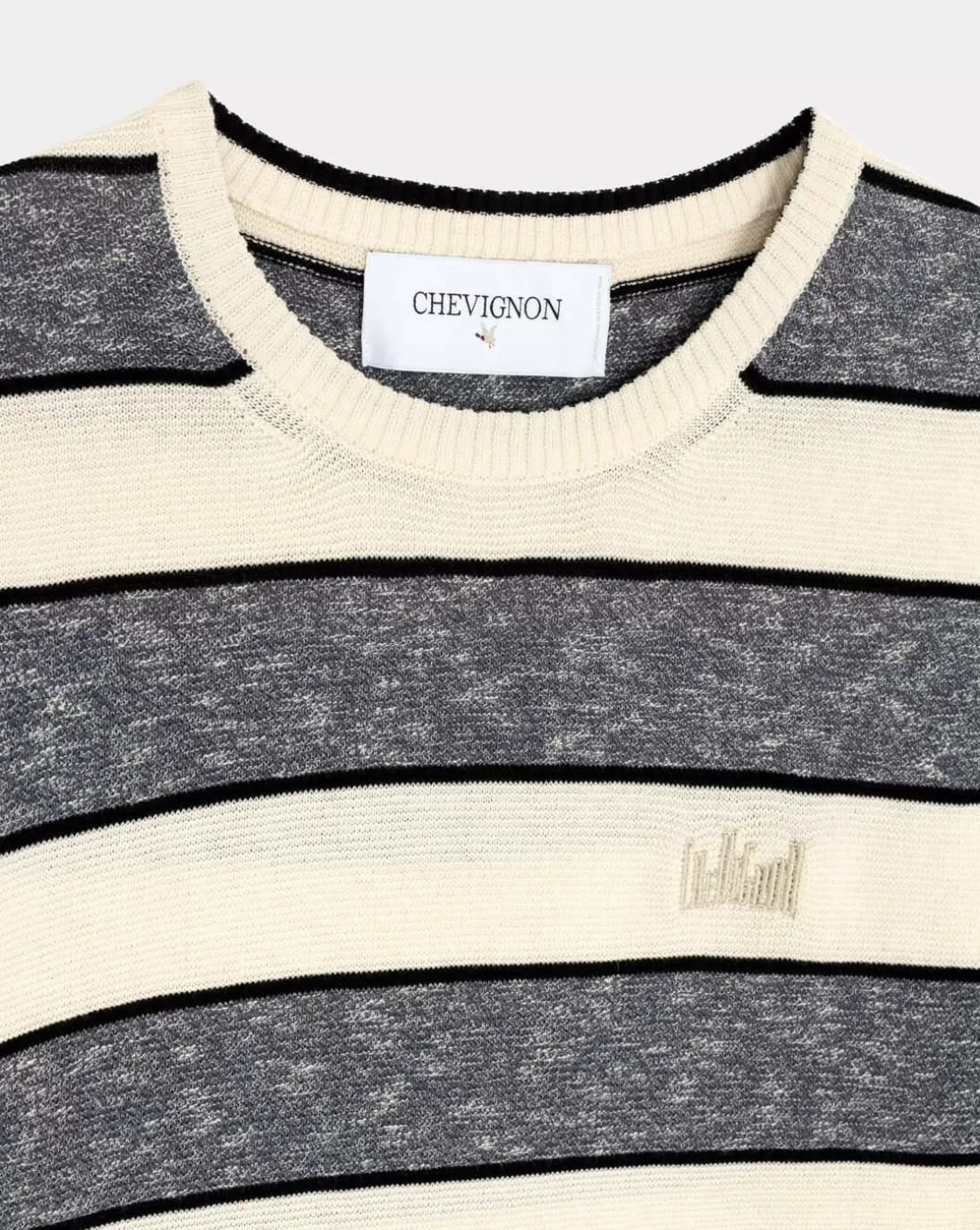 Chevignon Pull City Mini Stripes Bleu Marine Pull Fin A Rayures
