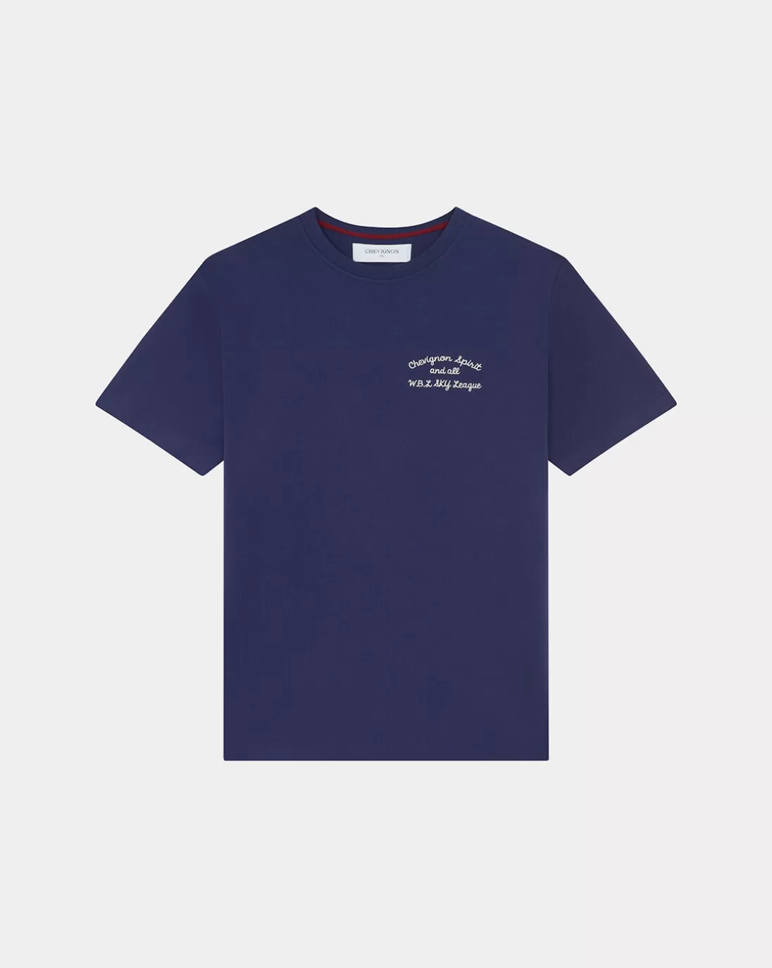 Chevignon T-Shirt Bay Winds Oversize Bleu T-Shirt Brode Coupe Ample