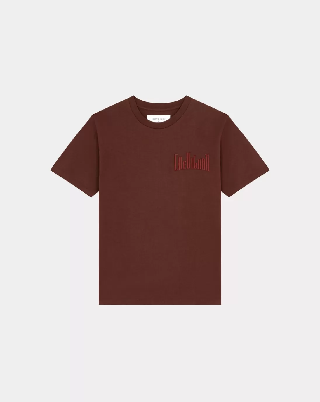 Chevignon T-Shirt City Tee Oversize Burgundy T-Shirt Logo Signature