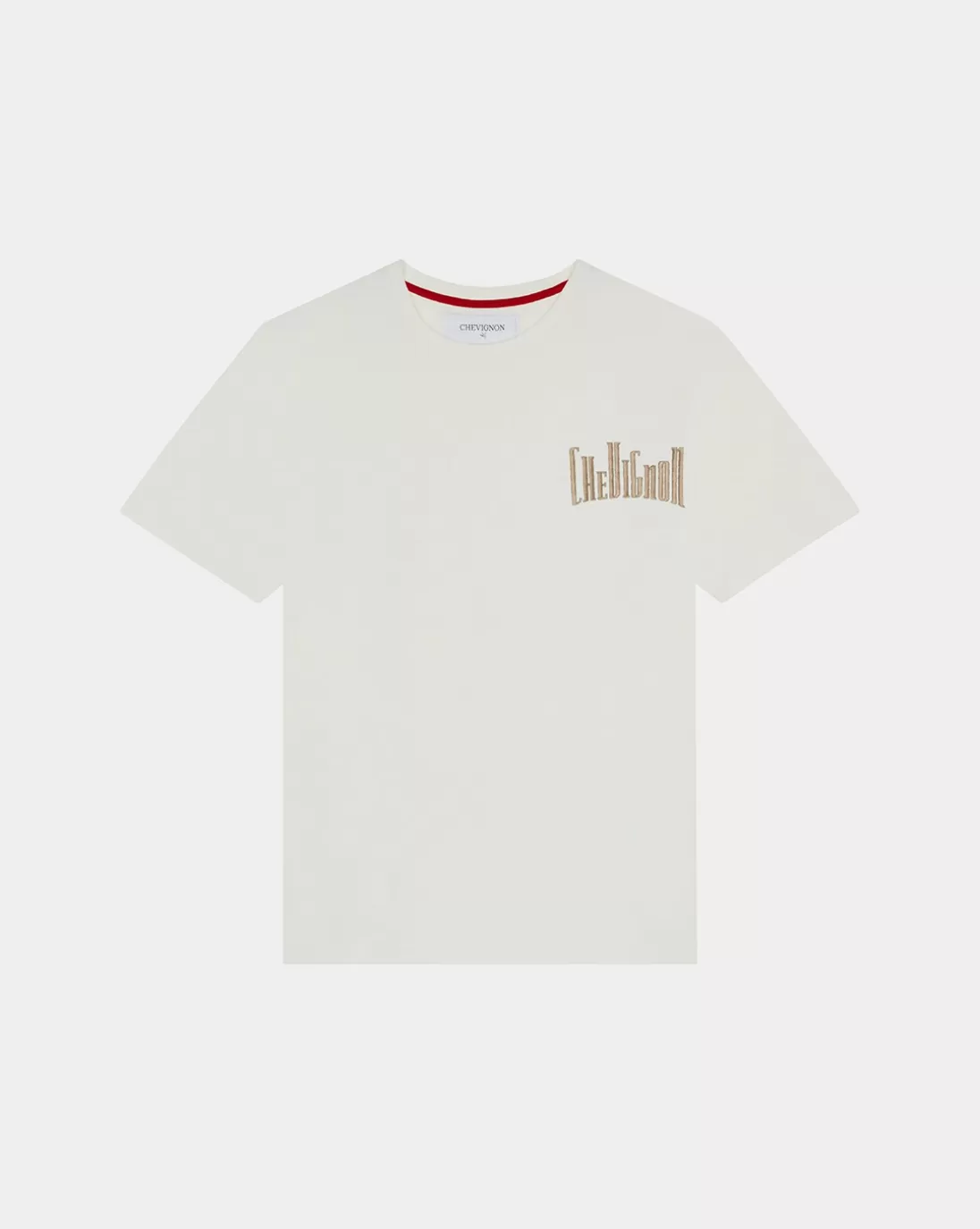 Chevignon T-Shirt City Tee Oversize Ecru T-Shirt Logo Signature