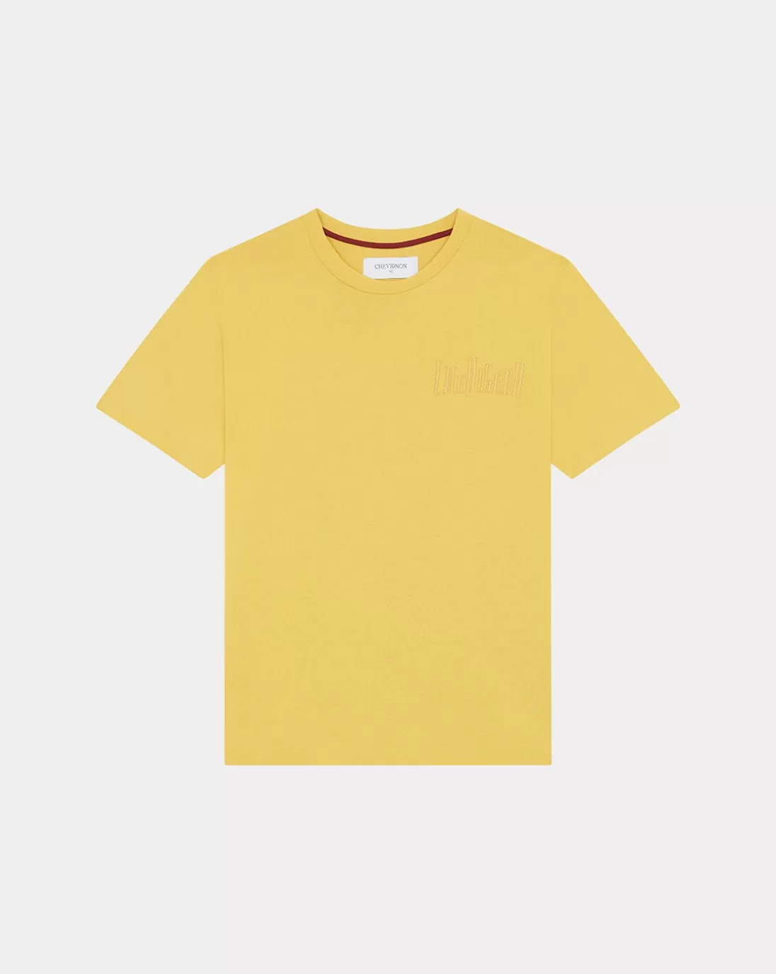 Chevignon T-Shirt City Tee Oversize Jaune T-Shirt Logo Signature