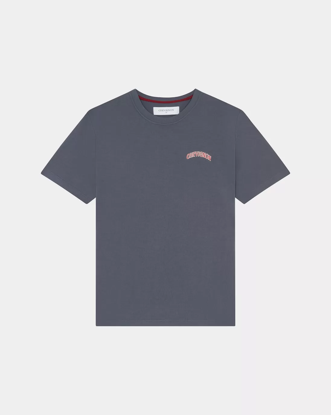 Chevignon T-Shirt Tee 90 Oversize Gris T-Shirt En Jersey Coupe Ample