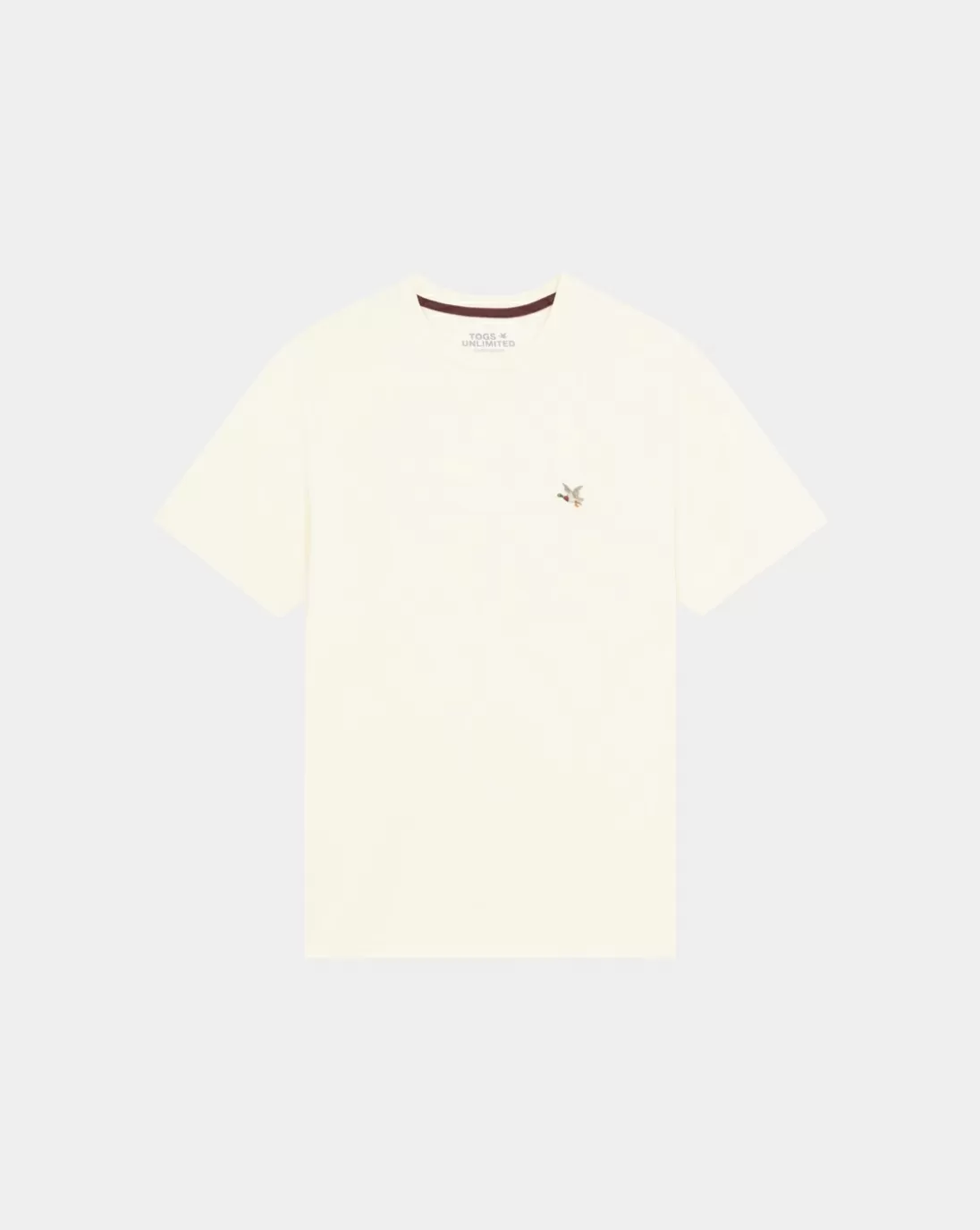 Chevignon T-Shirt T-Togs Ecru T-Shirt Uni Manches Courtes 100% Coton Biologique
