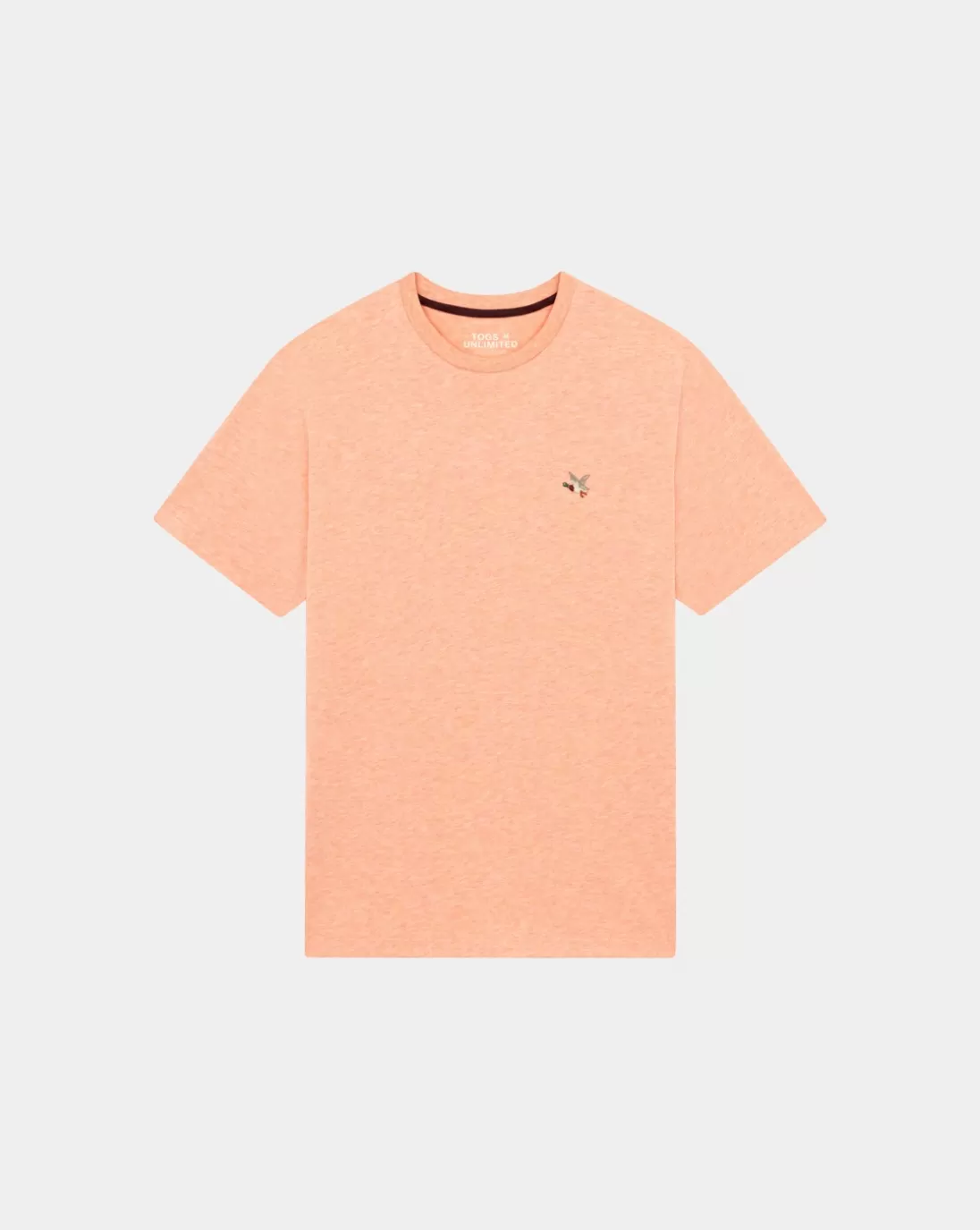 Chevignon T-Shirt T-Togs Orange T-Shirt Uni Manches Courtes 100% Coton Biologique